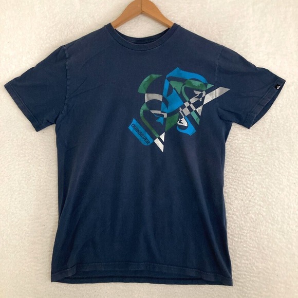 Quiksilver Other - Vtg Quiksilver Shirt Mens Size M Short Sleeve Geometric Skater Surf 90s Y2K‎